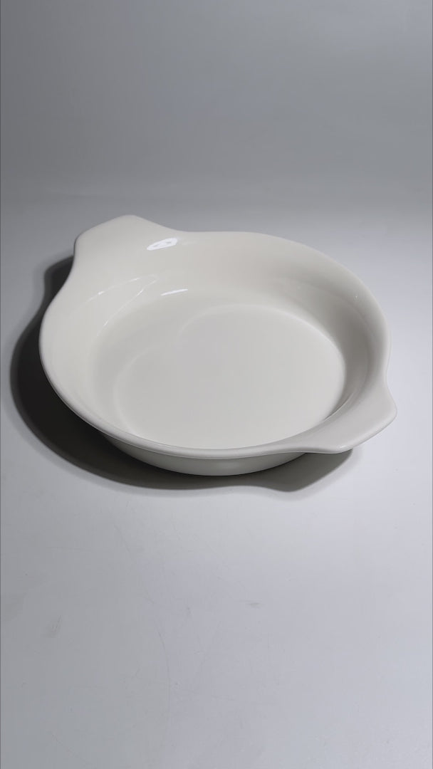 Plato hondo con asa de porcelana vitrificada Optiva 20 cm — video de producto