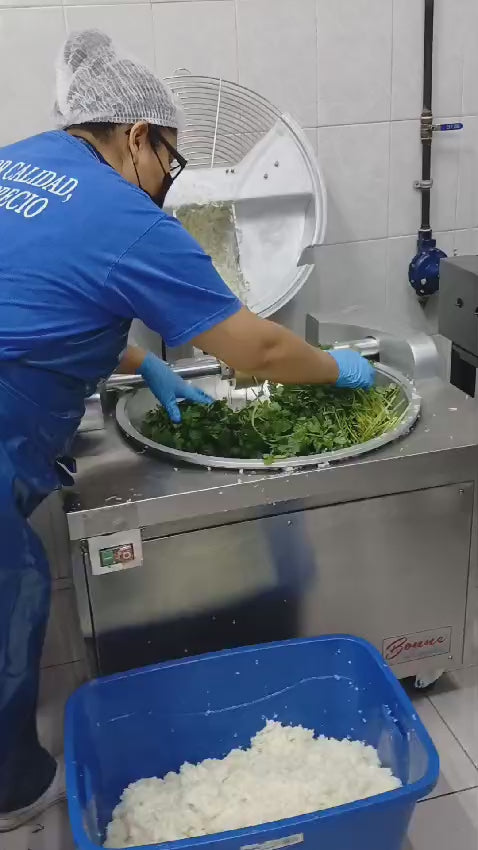 Cargar vídeo: MAQUINA CORTADORA CARNE Y VEGETALES DE PISO GABINETE 10 KG — video de producto