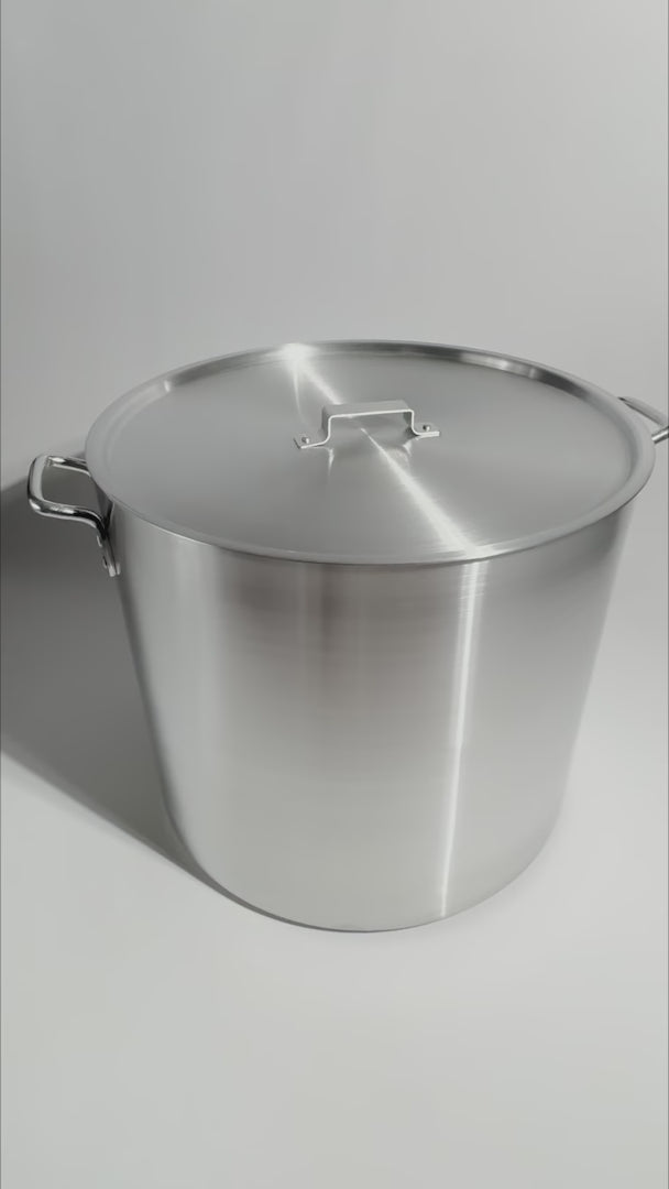 video detalles olla de aluminio maha