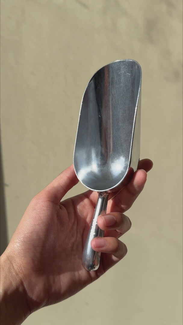 video detalles pala de aluminio maha