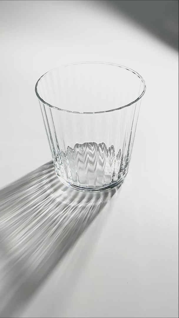 video detalles Vaso de vidrio maha