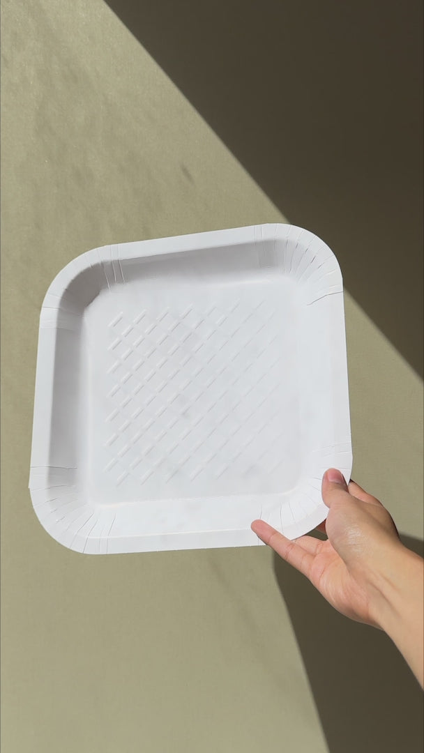 video detalles platos desechables maha