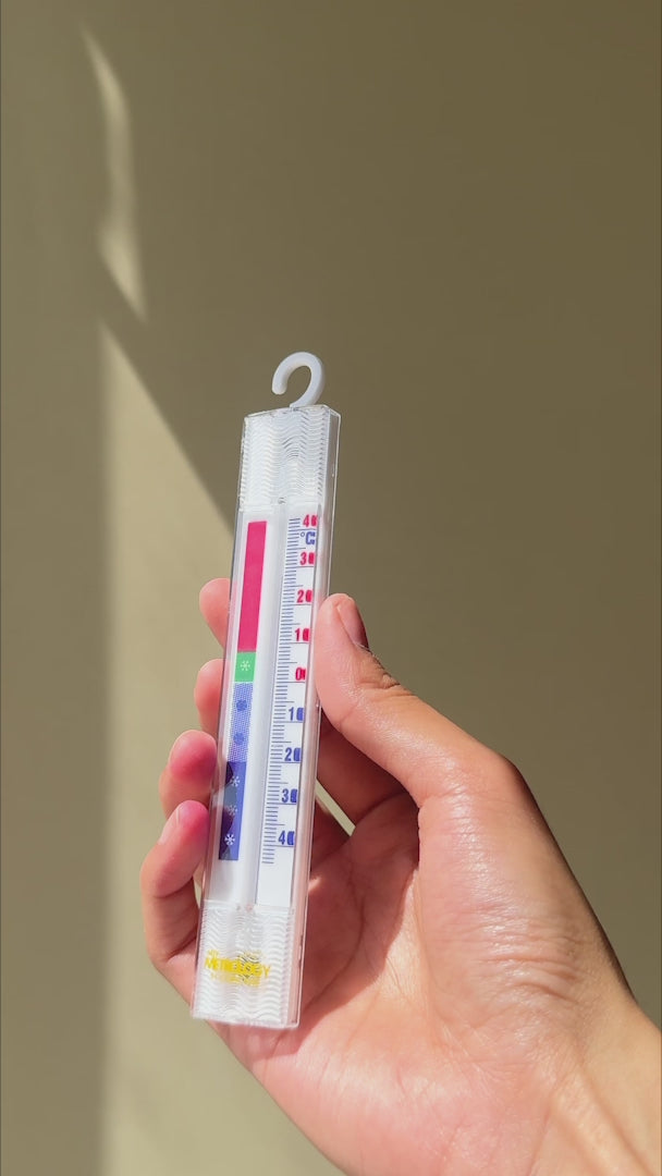 video detalles termometro para refrigerador maha