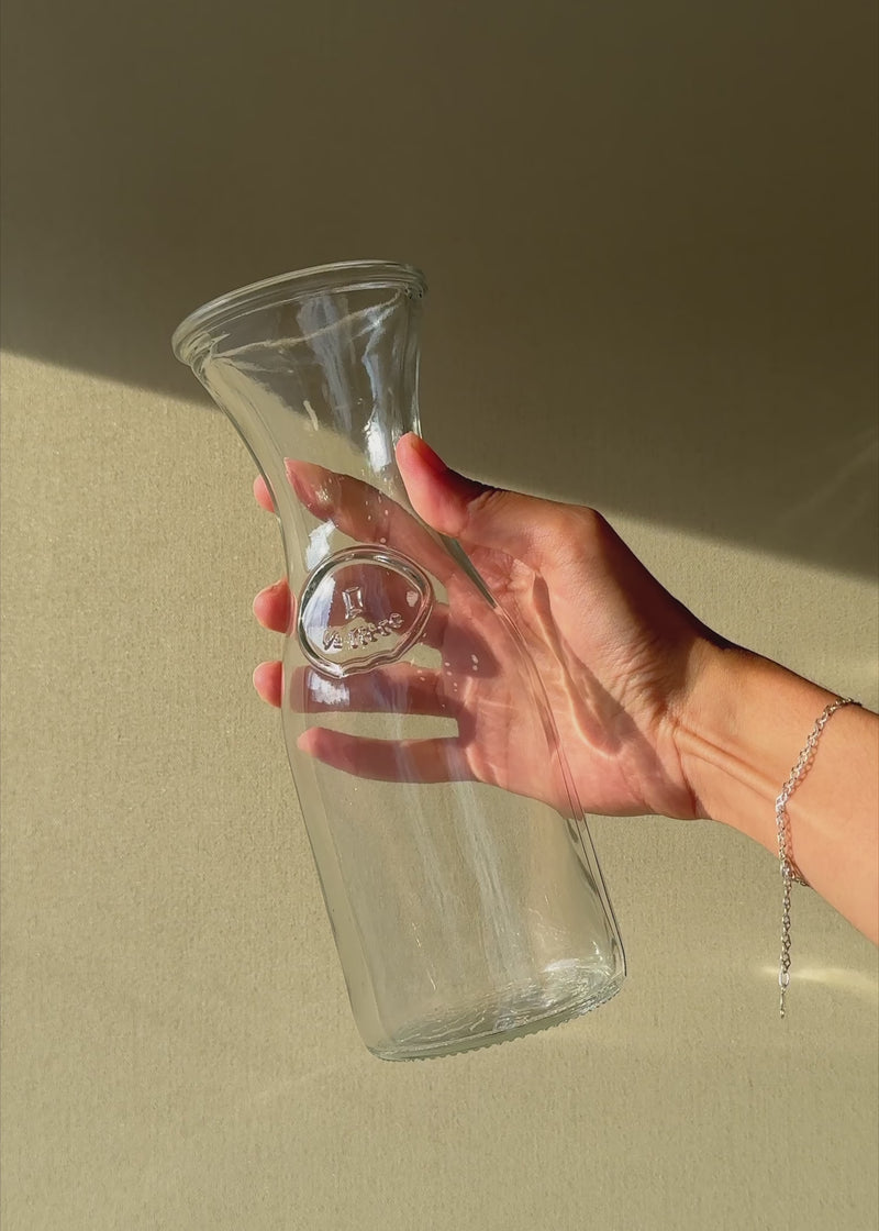 Jarra para vino de vidrio transparente de 567 ml