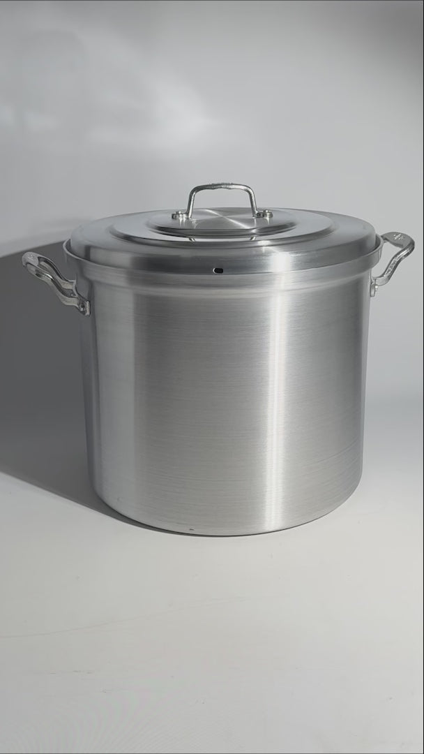 video detalles olla de aluminio maha