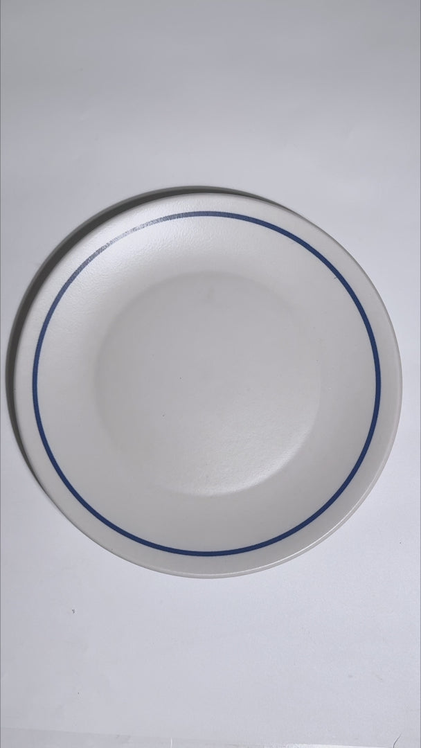 Video del ala y filo azul del plato de cerámica Regina Alaska
