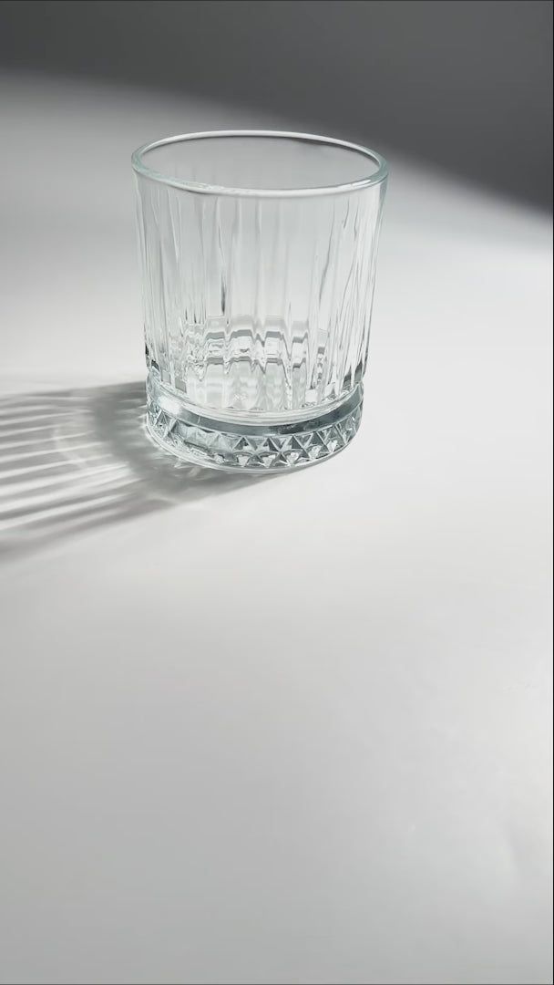 video detalles vaso vidrio cortado maha