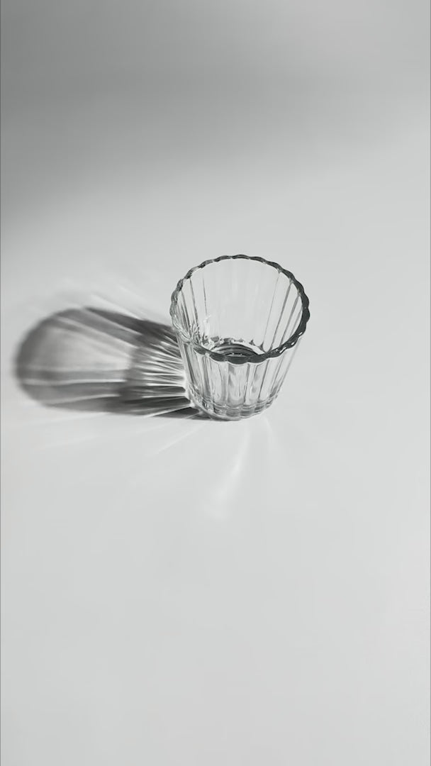 video detalles vaso de vidrio maha