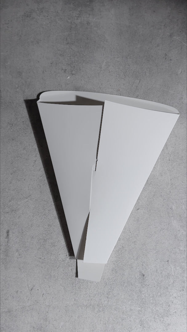video detalles cono para crepa desechable maha