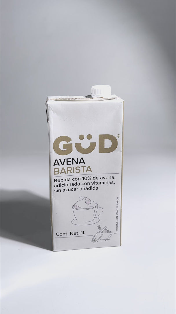 Bebida barista de avena sin azúcar añadida Gud 1 L