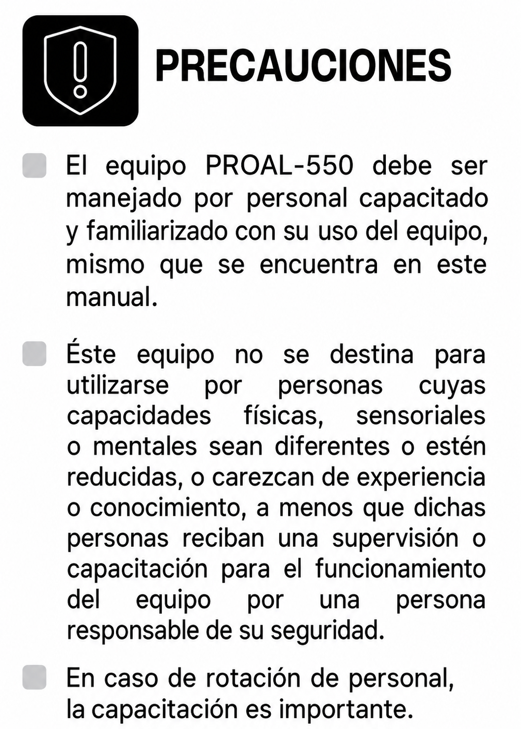 Procesador de alimentos industrial 550W 3/4 HP. Diámetro de disco 205 mm. Incluye 5 discos intercambiables para corte regula y corte rallado. Rhino PROAL-550 — imagen de producto