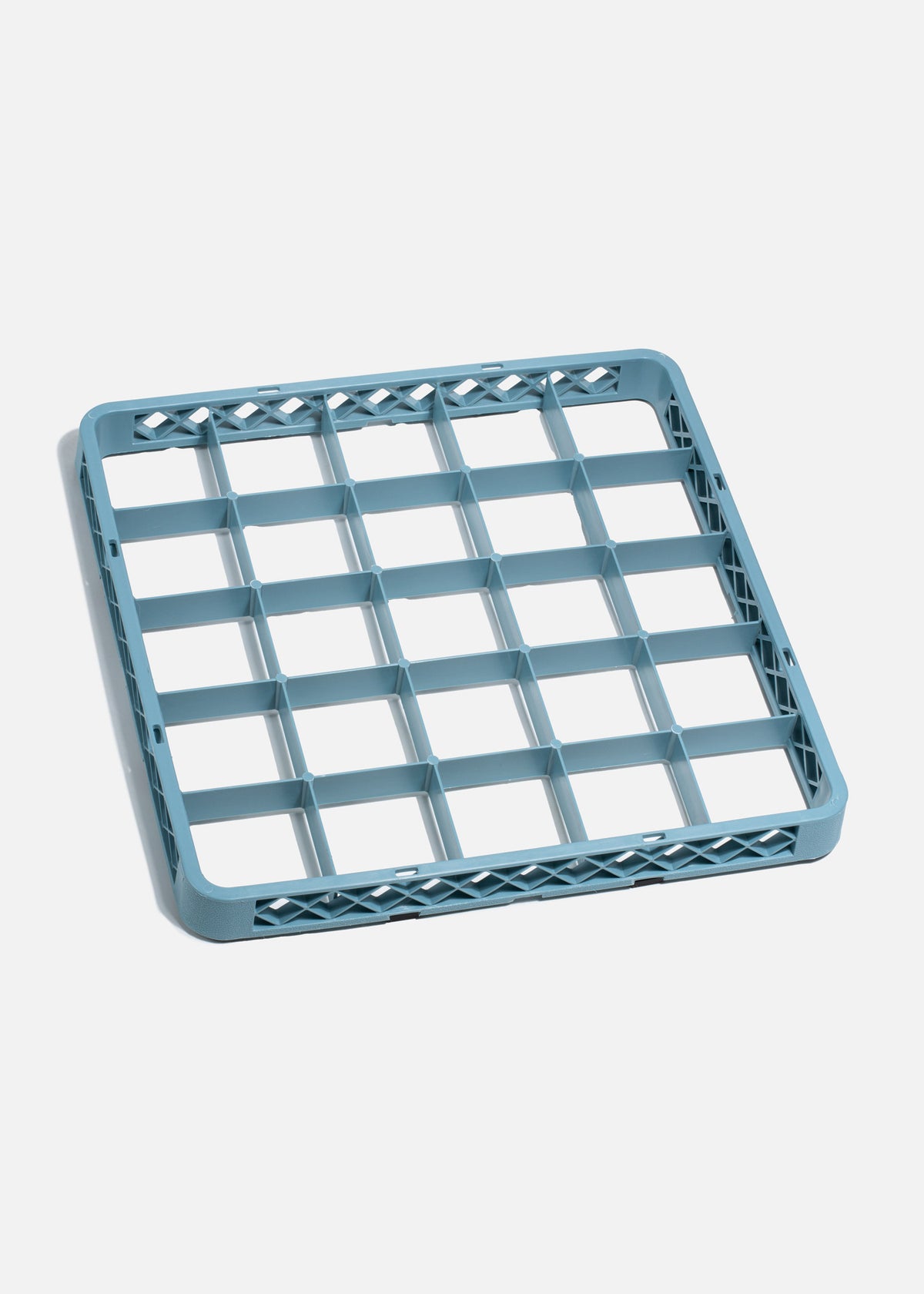 Transportadora de plástico reforzado gris para 25 vasos o copas 49x49x10 cm — imagen de producto