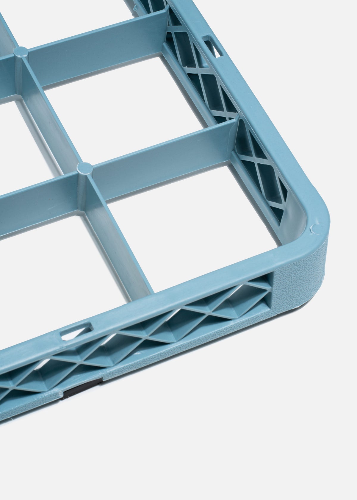 Transportadora de plástico reforzado gris para 25 vasos o copas 49x49x10 cm — imagen de producto
