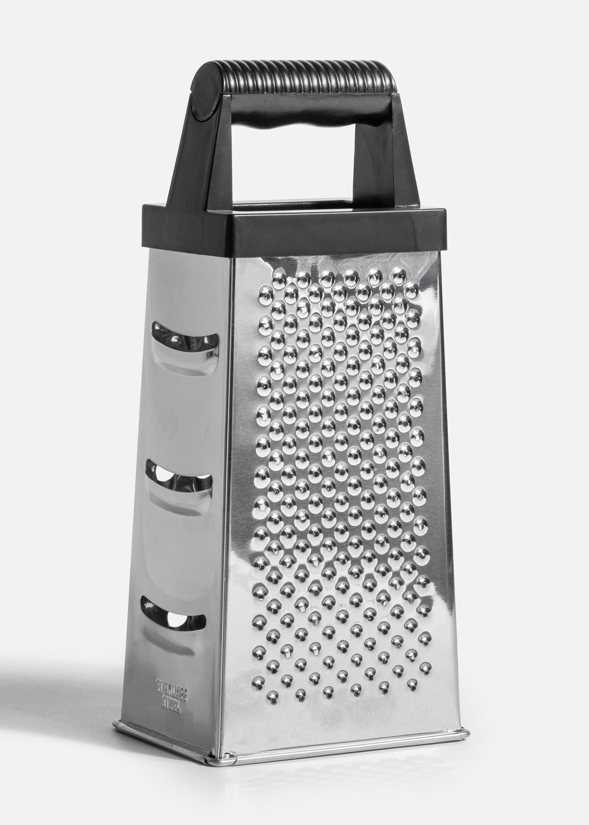 Rallador cuadrado de acero inoxidable plata 24x10x7.5 cm — imagen de producto
