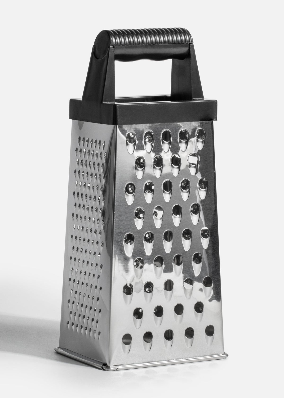 Rallador cuadrado de acero inoxidable plata 24x10x7.5 cm — imagen de producto