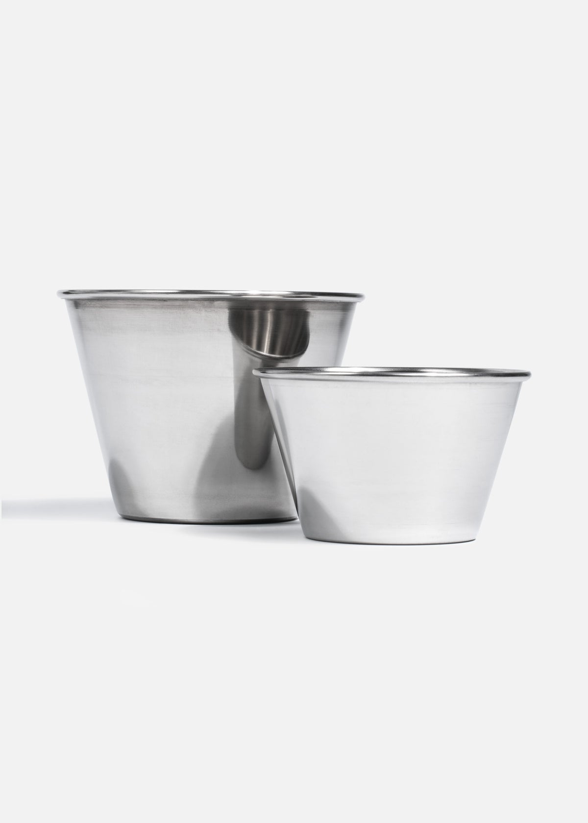 Salseras de acero inoxidable plata Dip Duo 44, 180 y 390 ml — imagen de producto