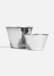 Salseras de acero inoxidable plata Dip Duo 44, 180 y 390 ml — imagen de producto