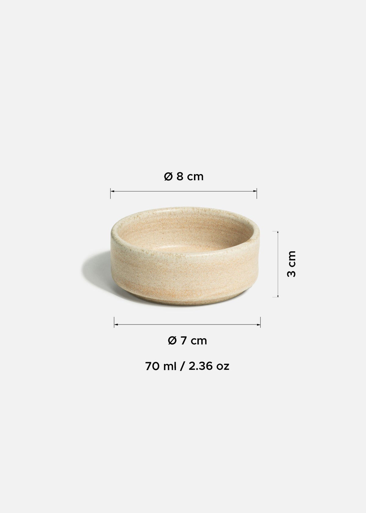 Ramekin de porcelana café Sorrento 70 ml — imagen de producto