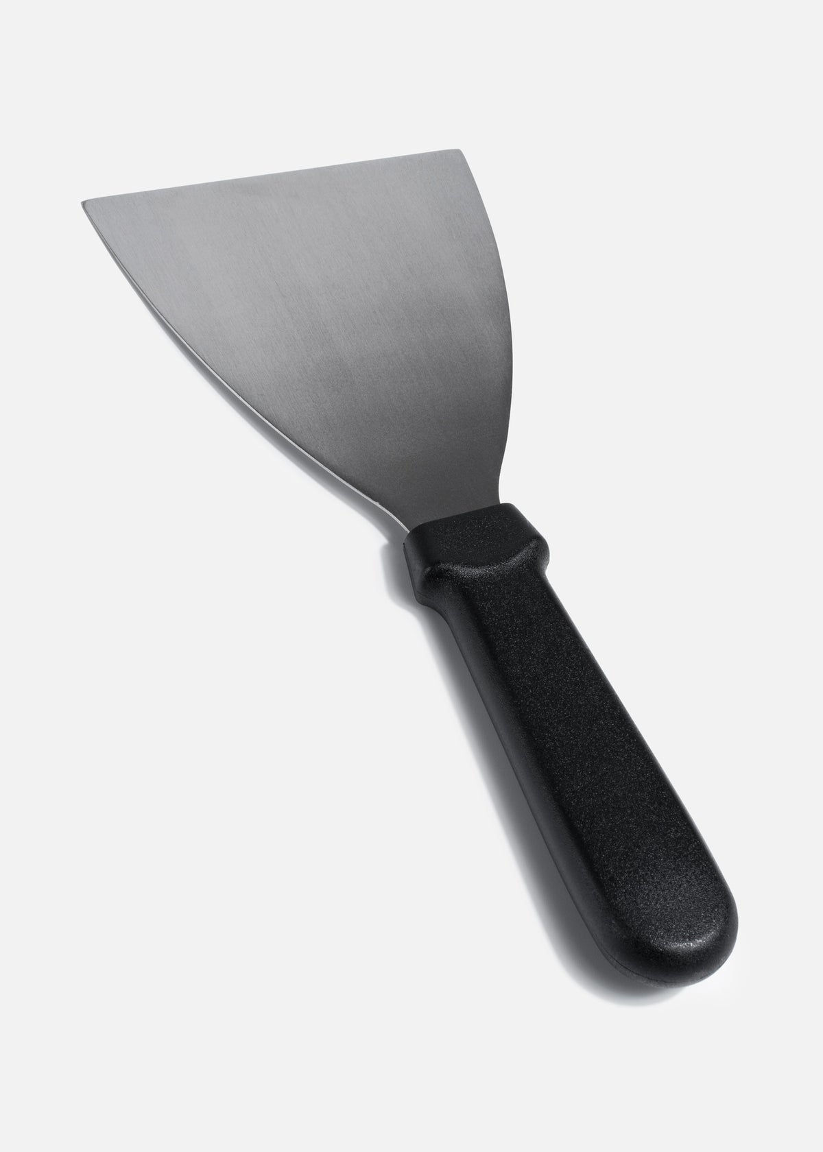 Espátula de acero inoxidable plata para parrilla mango de plástico Grill 11.5 cm — imagen de producto