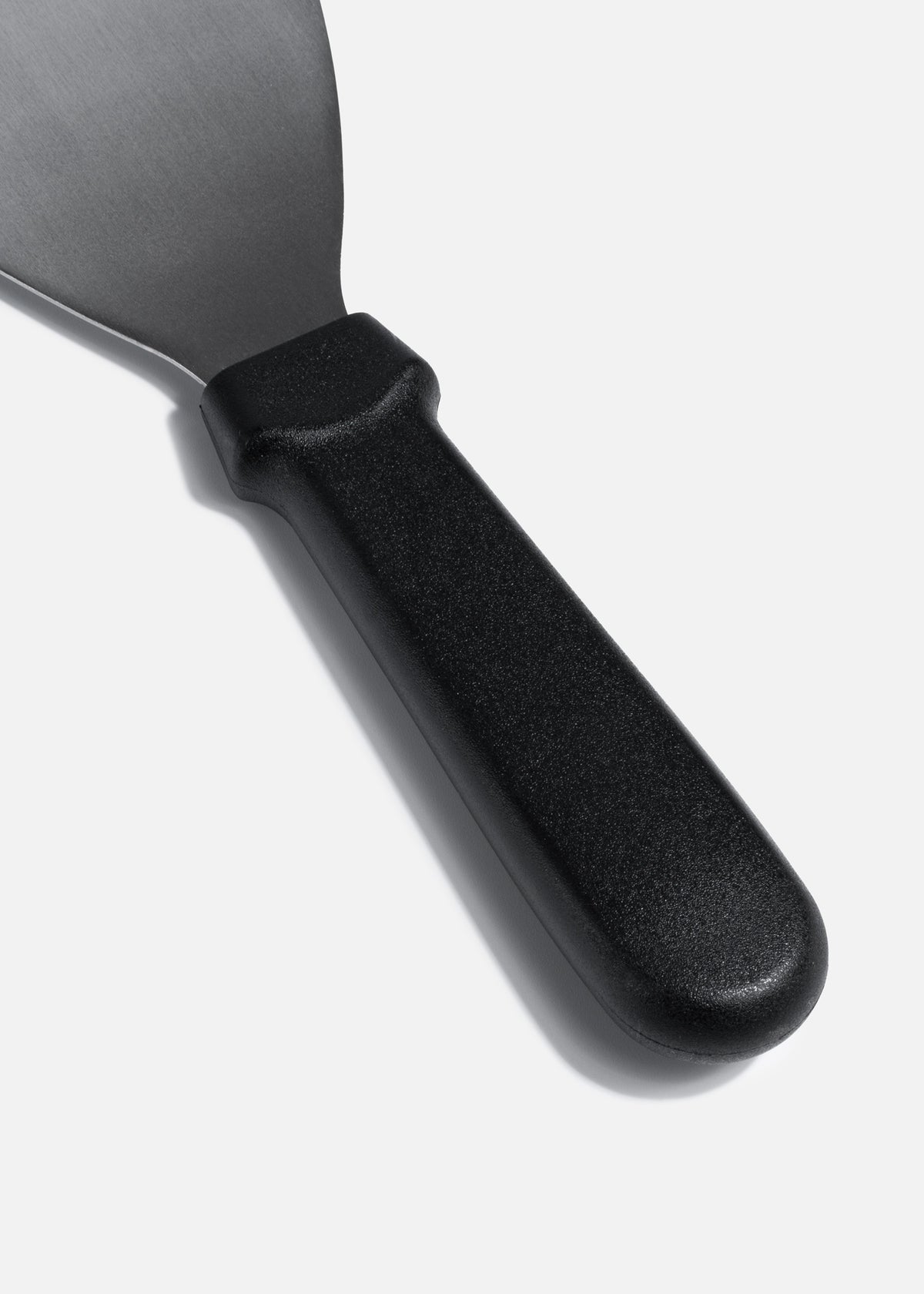 Espátula de acero inoxidable plata para parrilla mango de plástico Grill 11.5 cm — imagen de producto