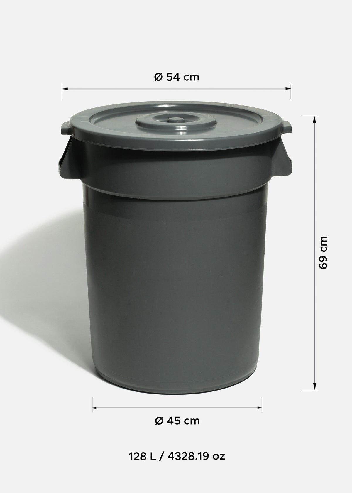 tamaño botes de basura grandes maha