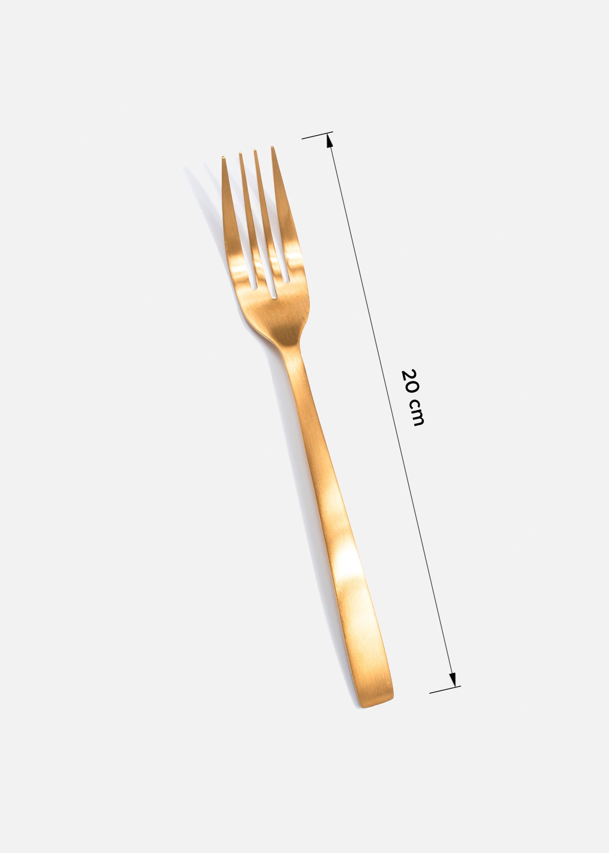 Cubiertos de mesa dorado mate Olimpo — imagen de producto, vista 5