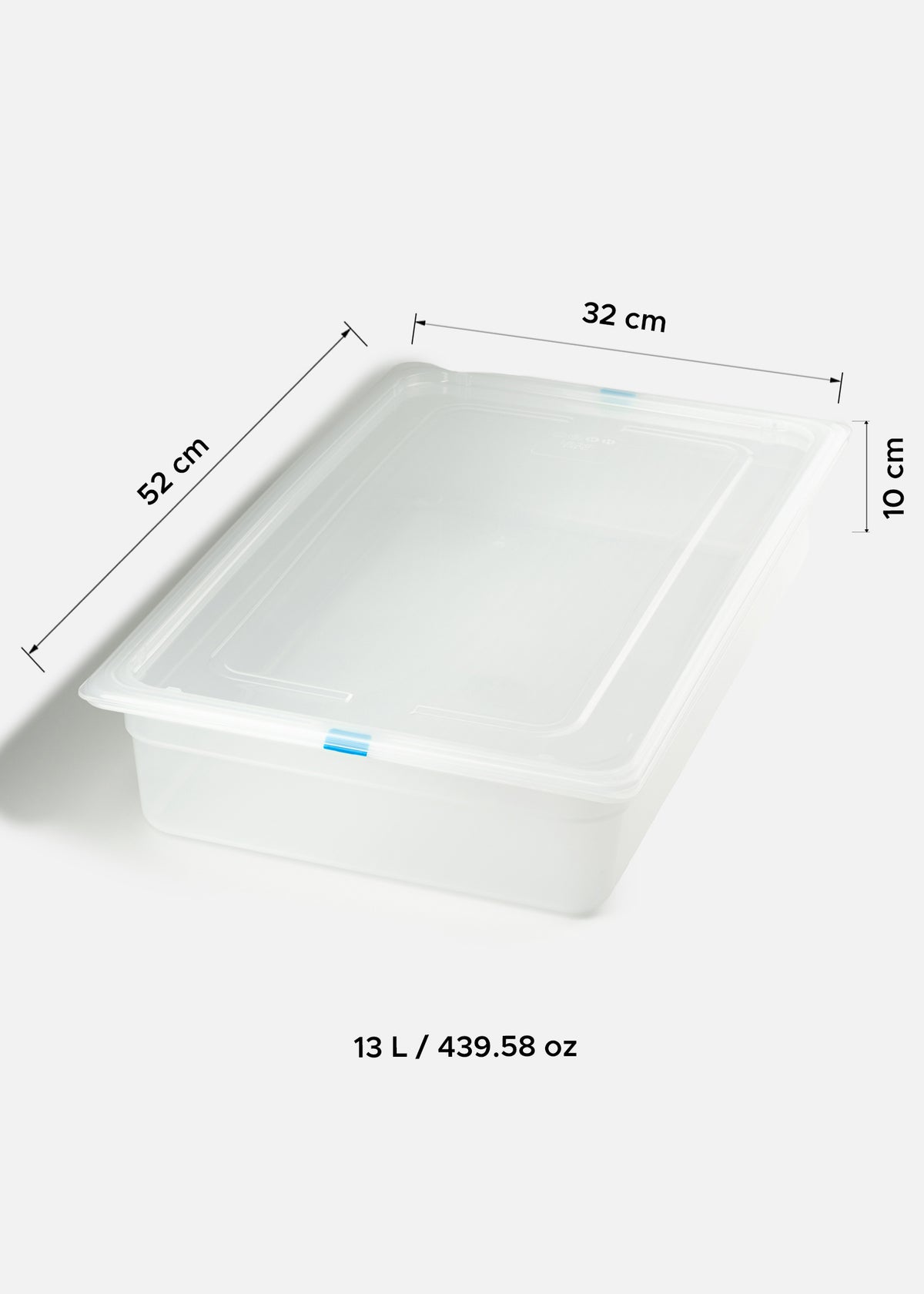 Insertos con tapa de plástico (polipropileno) transparente profundidad 4"/ 10 cm — imagen de producto