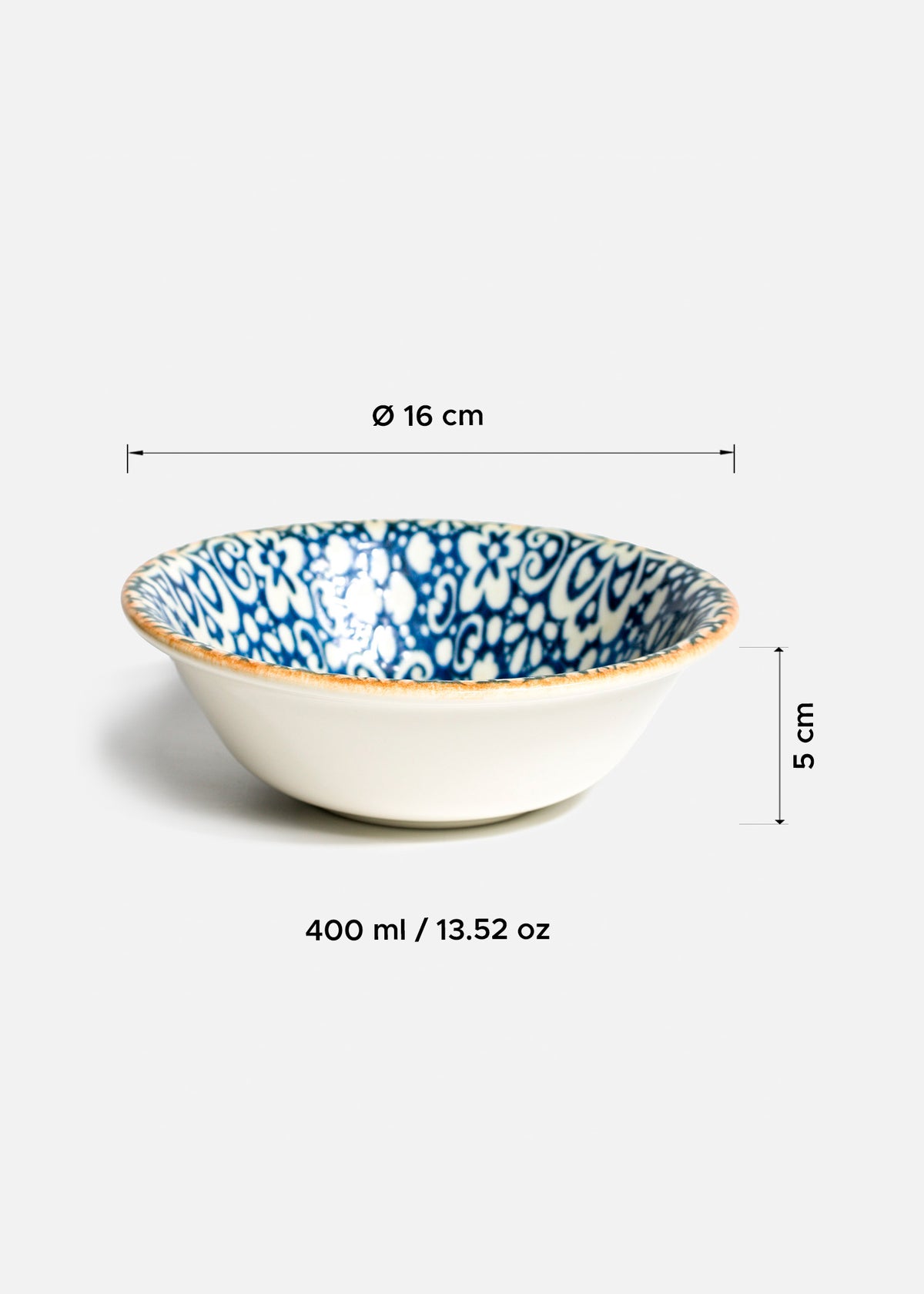 tamaño platos porcelana azul maha