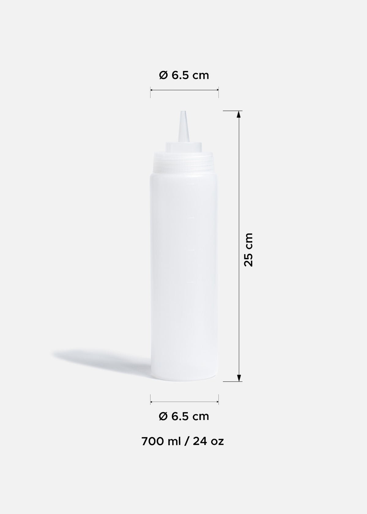 Recipientes para aderezos de plástico transparente no derrama NSF 236, 354, 437, 700 y 946 ml — imagen de producto, vista 4