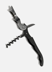 Sacacorchos y abrelatas manual de acero negro Twist 12 cm — imagen de producto