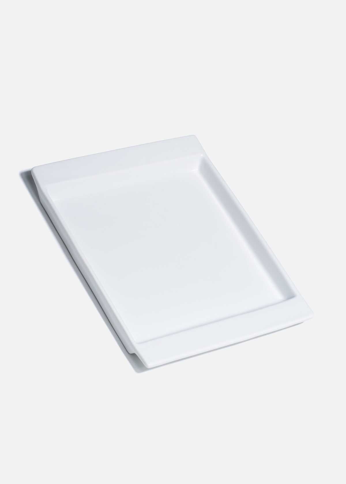 Salsera cuadrada de porcelana blanca Jou — imagen de producto, vista 6