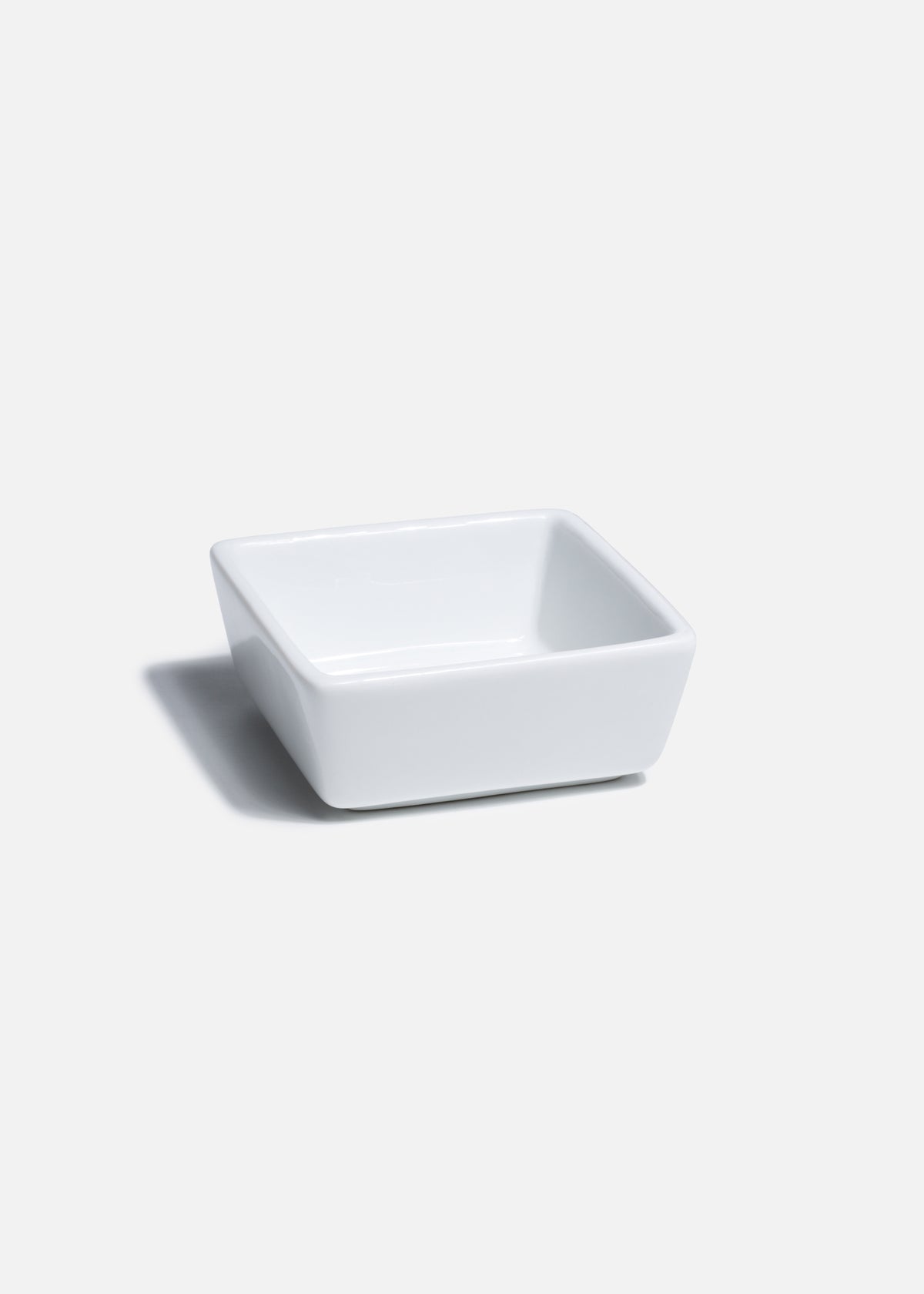 Salsera cuadrada de porcelana blanca Jou — imagen de producto, vista 4