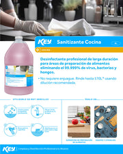 Sanitizante profesional de cocina desinfecta áreas de alimentos 4 L — imagen de producto