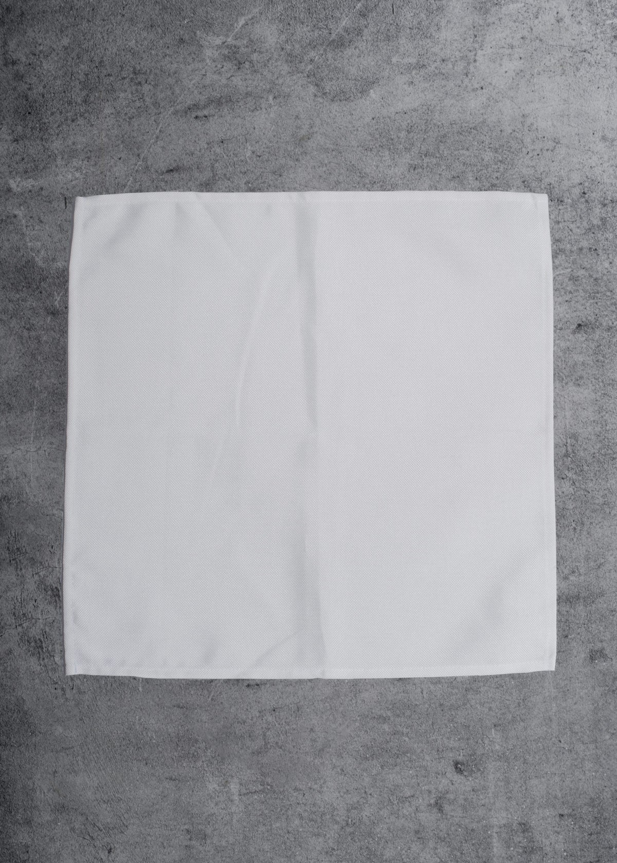 Servilleta de tela (100% poliéster) con bastilla blanco Lino Ginebra 45x45 cm — imagen de producto