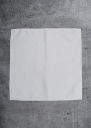 Servilleta de tela (100% poliéster) con bastilla blanco Lino Ginebra 45x45 cm — imagen de producto