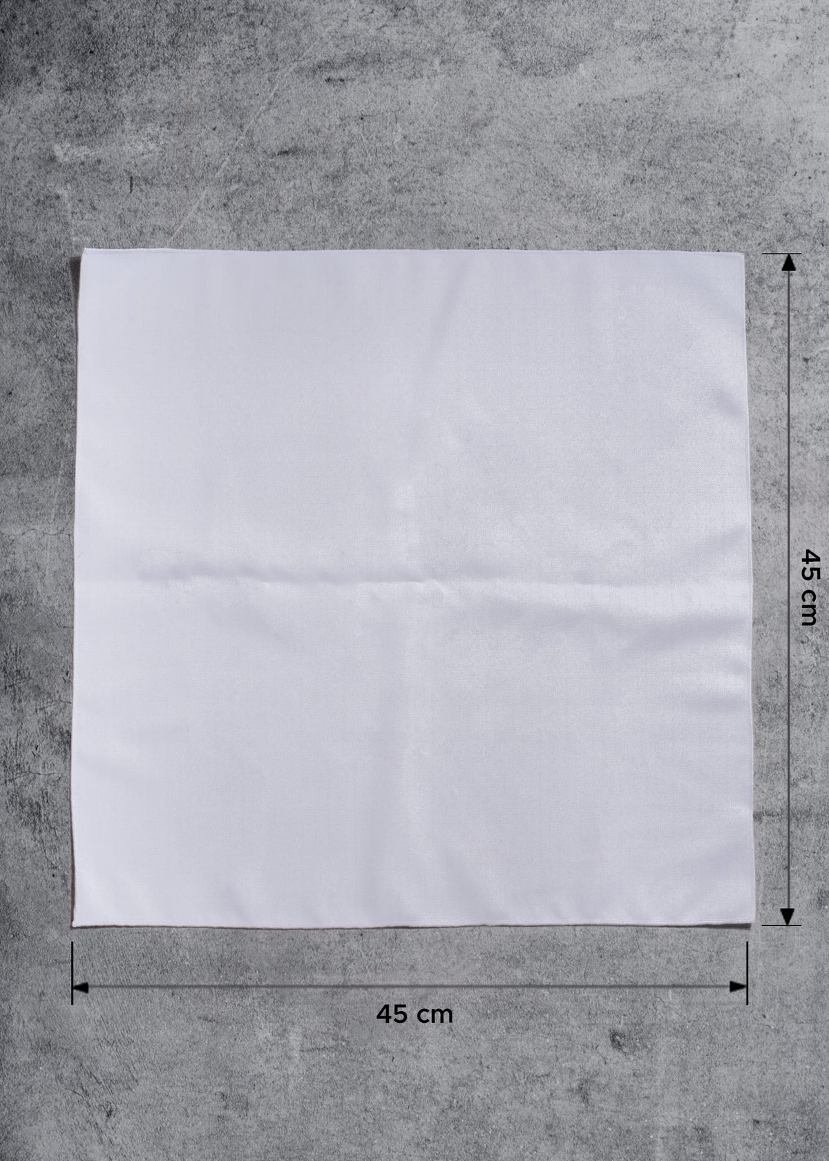 Servilleta de tela (100% poliéster) mini over blanco Venecia 45x45 cm — imagen de producto