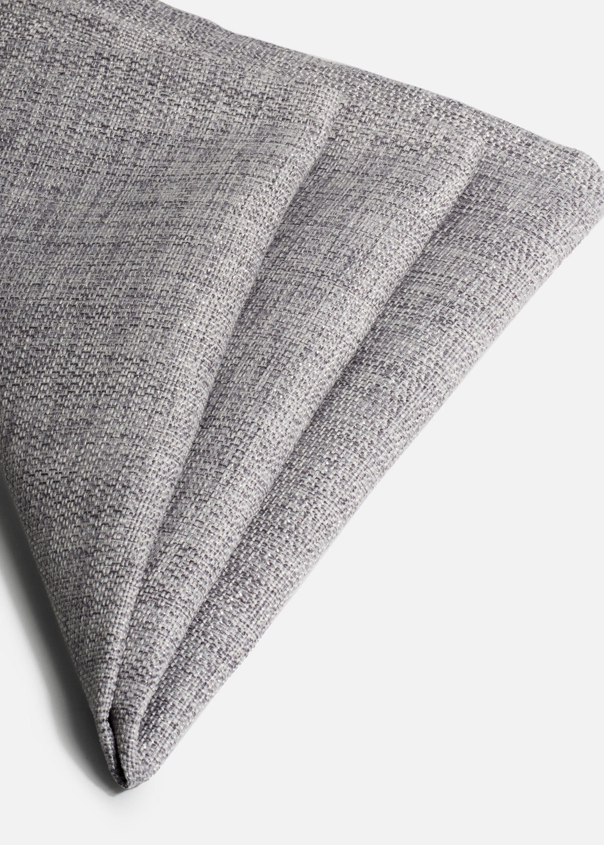 Servilleta de tela (100% poliéster) con bastilla gris perla Ginebra 45x45 cm — imagen de producto