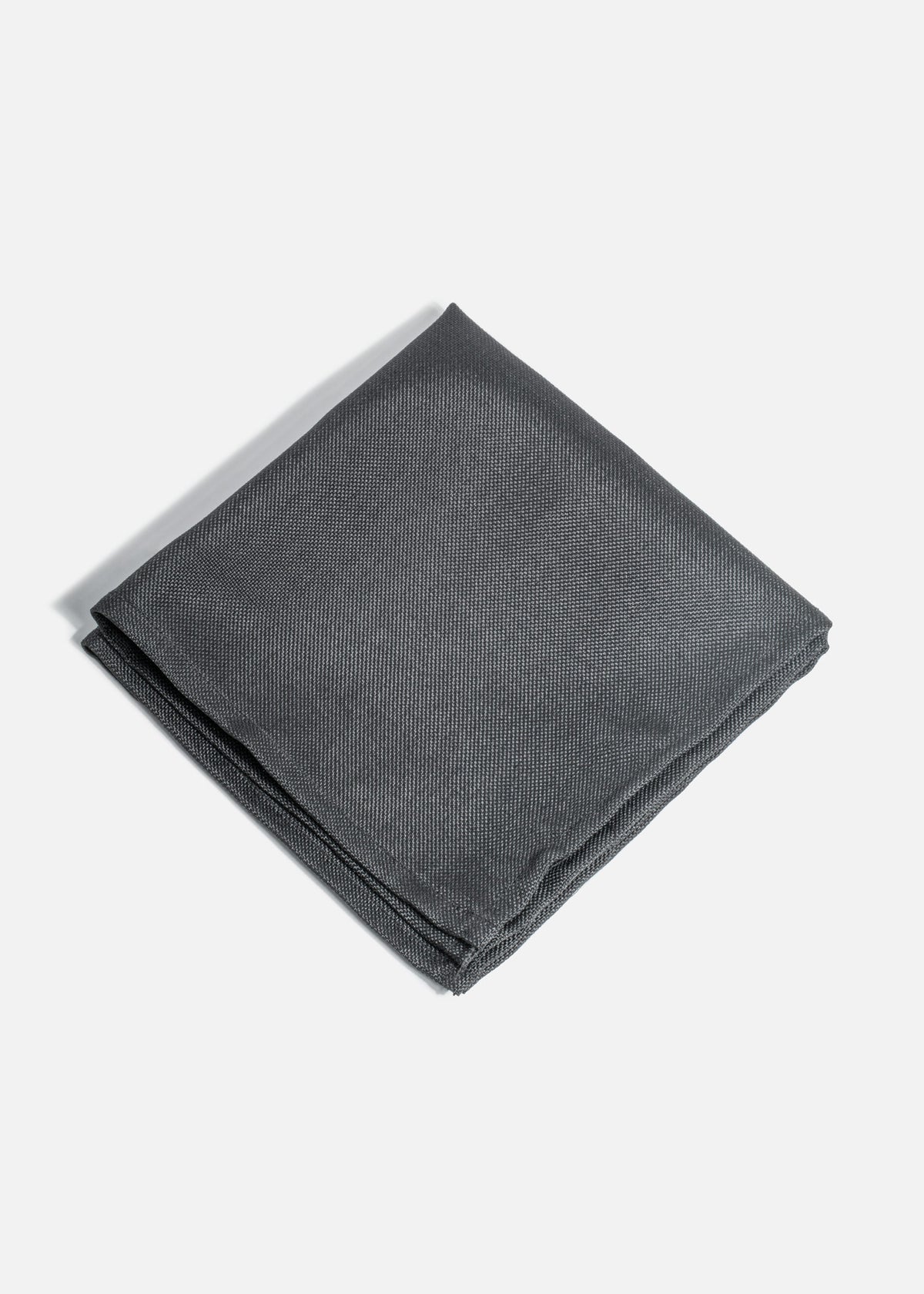 Servilleta de tela (100% poliéster) con bastilla negro Lino Ginebra 45x45 cm — imagen de producto