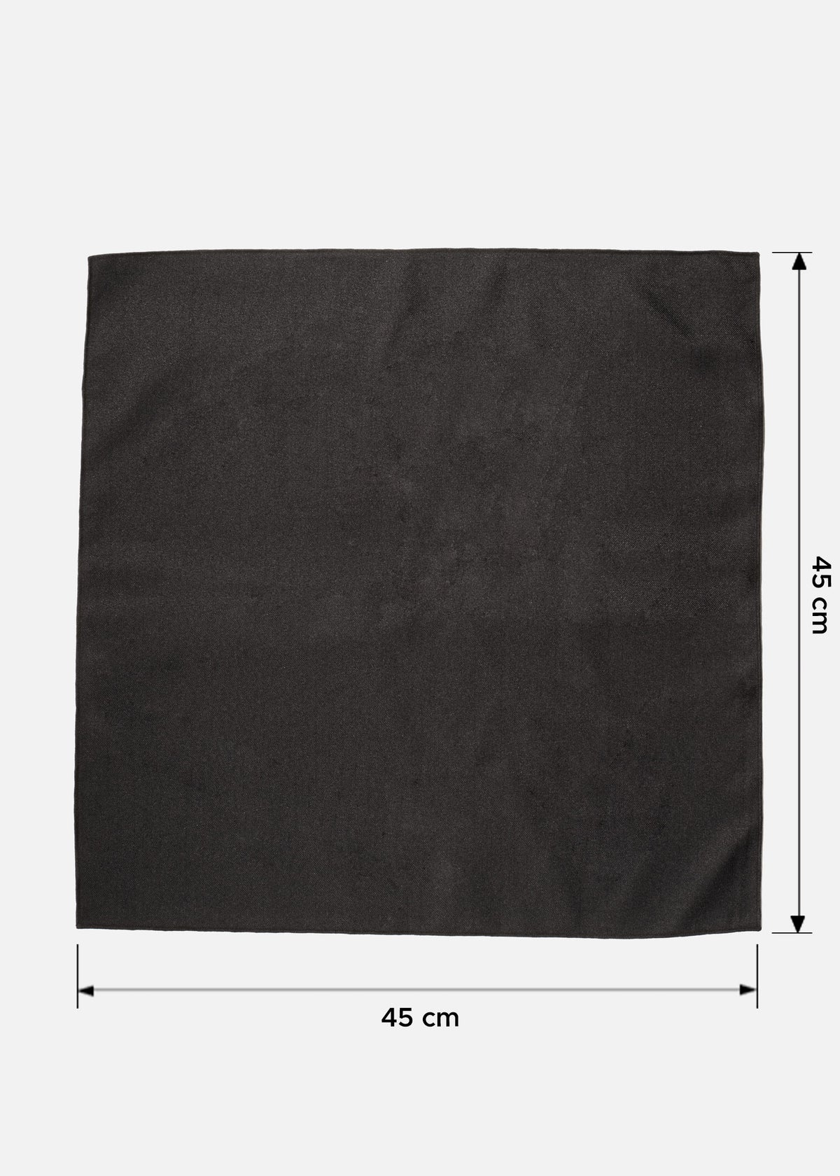 Servilleta de tela (100% poliéster) mini over negro Venecia 45x45 cm — imagen de producto
