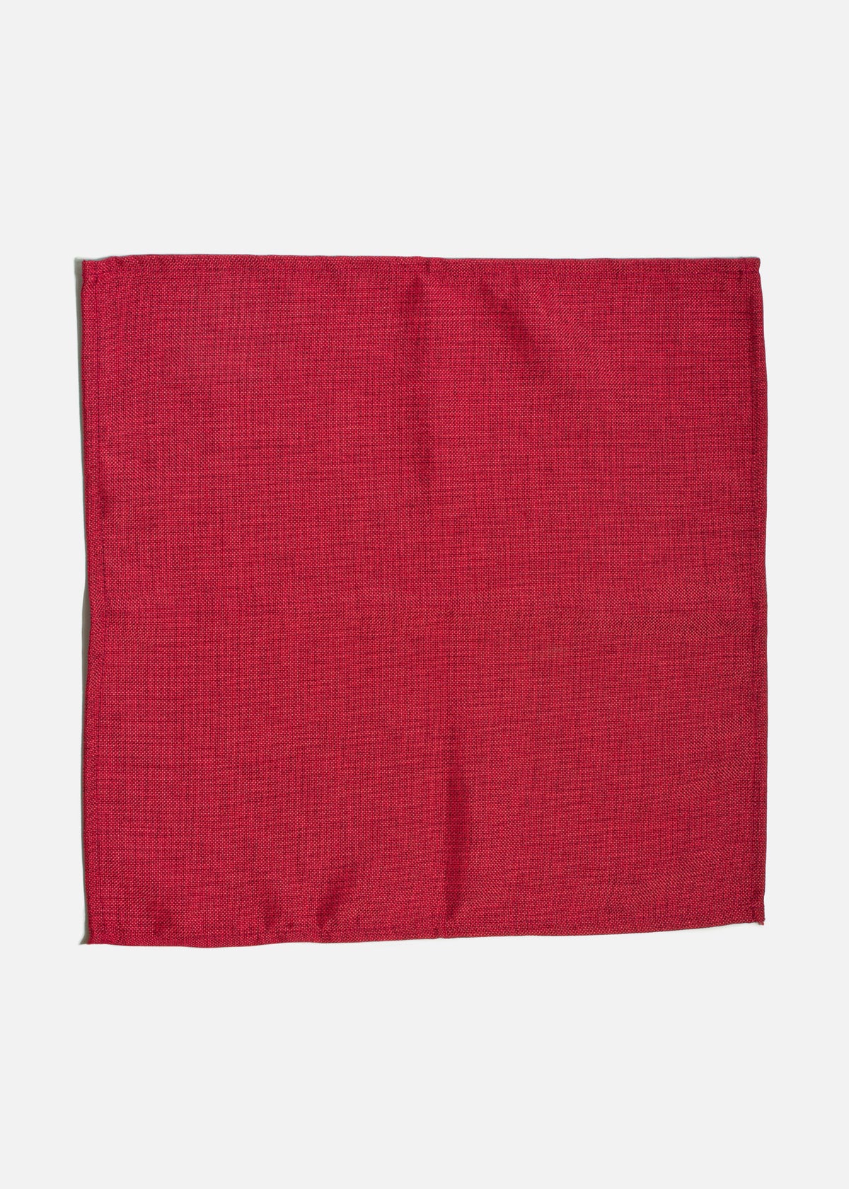 Servilleta de tela (100% poliéster) con bastilla roja Ginebra 45x45 cm — imagen de producto