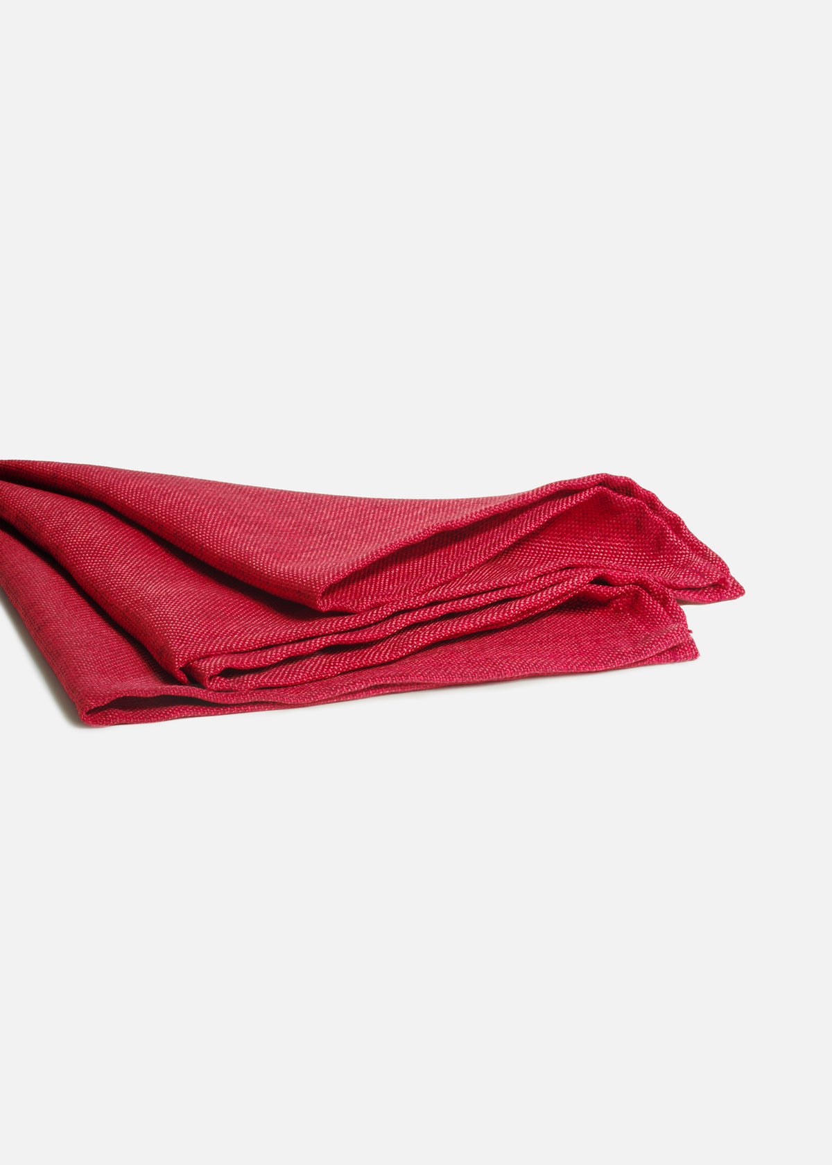 Servilleta de tela (100% poliéster) con bastilla roja Ginebra 45x45 cm — imagen de producto