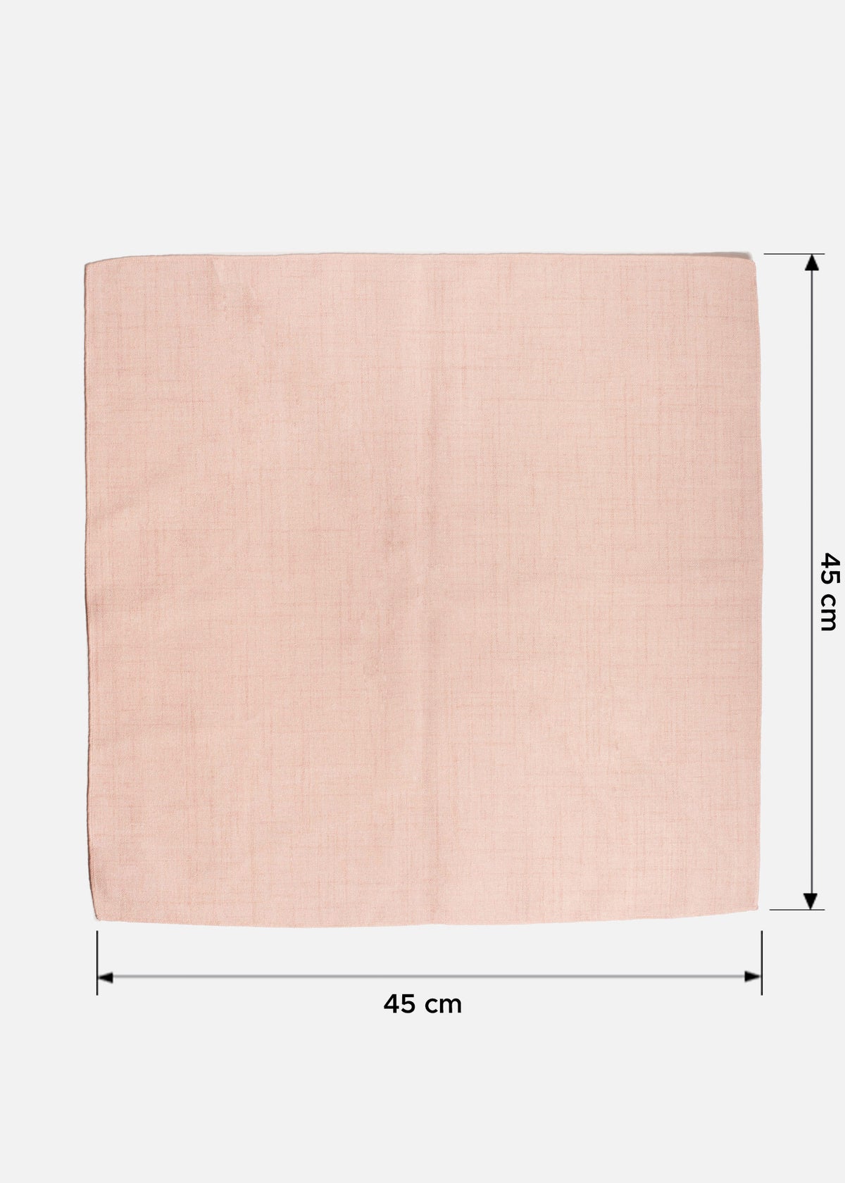Servilleta de tela lino (100% poliéster) textura fina mini over rosa Marroquí 45x45 cm. Premium — imagen de producto
