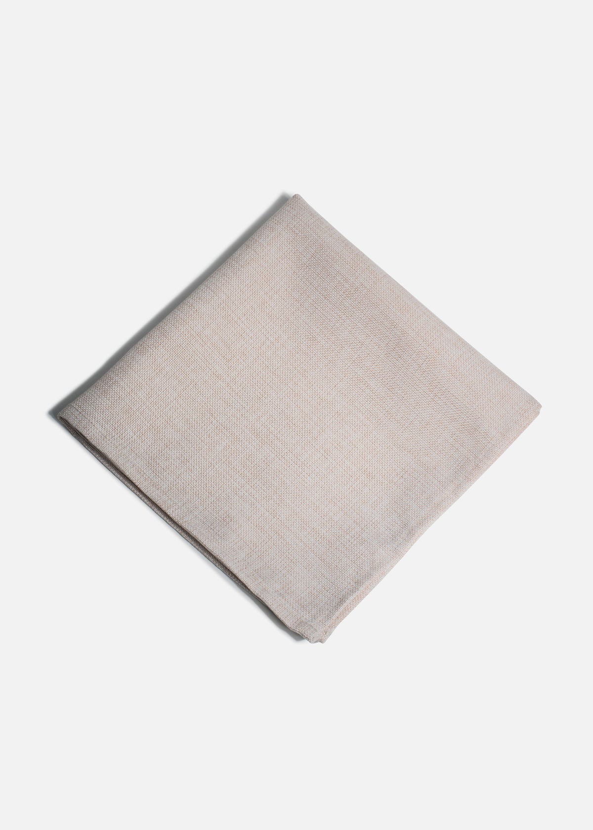 Servilletas de tela (100% poliéster) con bastilla arena Lino Ginebra 45x45 cm — imagen de producto