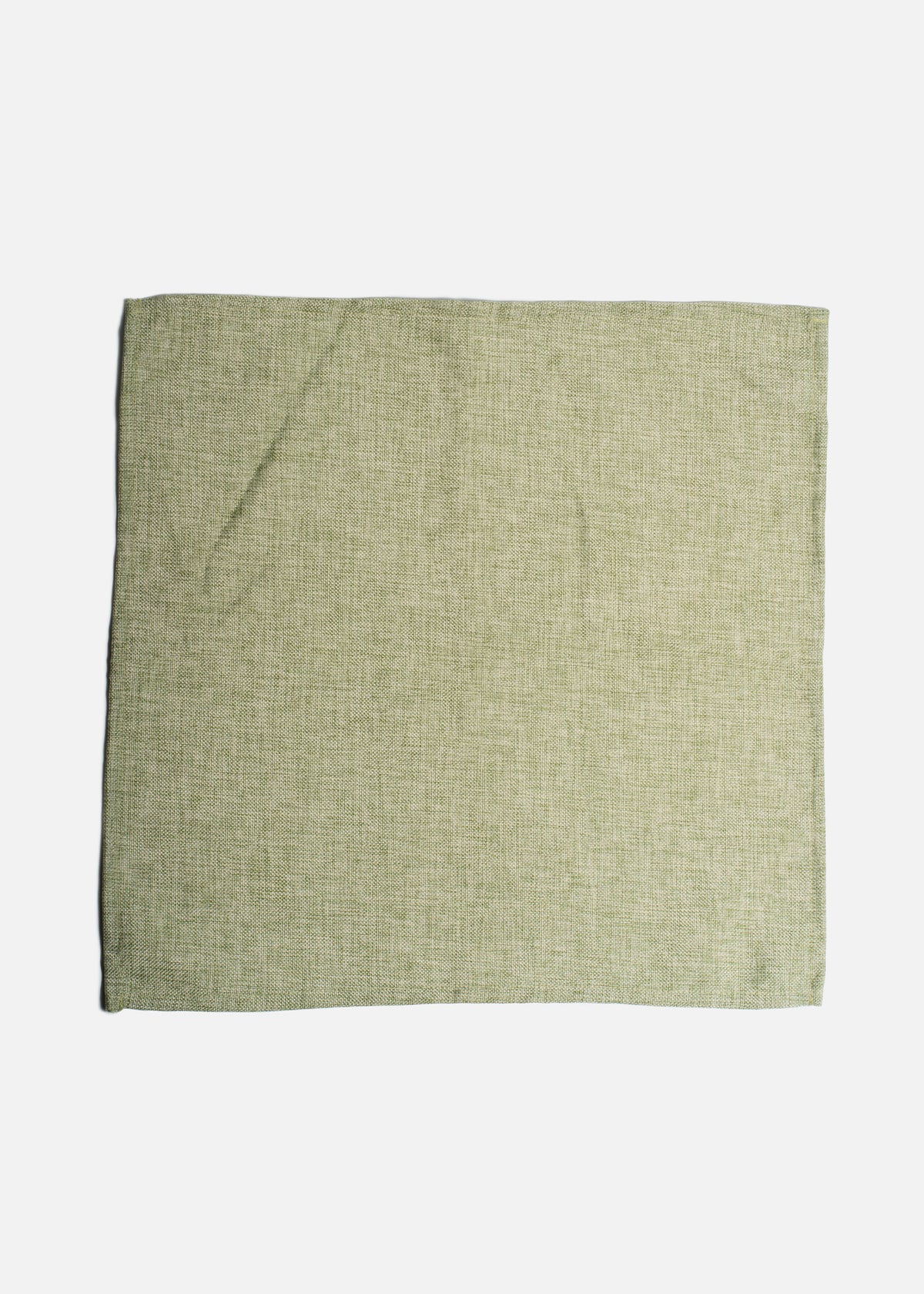 Servilleta de tela (100% poliester) con bastilla verde aguacate Lino Ginebra 45x45 cm — imagen de producto