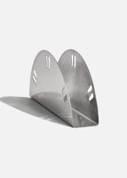 Servilletero de acero inoxidable plata con abertura Tisu — imagen de producto, vista 1