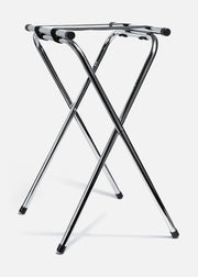 Soporte para charolas de servicio de acero cromado plata — imagen de producto
