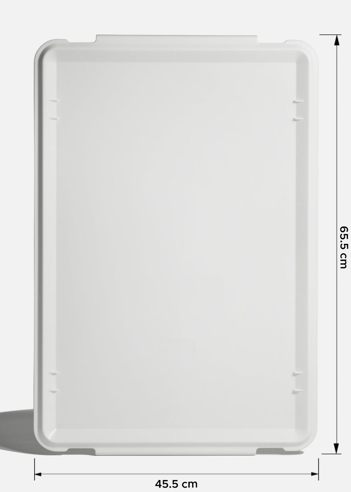 Tapa de caja para masa de pizza de plástico (polipropileno) blanco 65.5x45.5 cm — imagen de producto