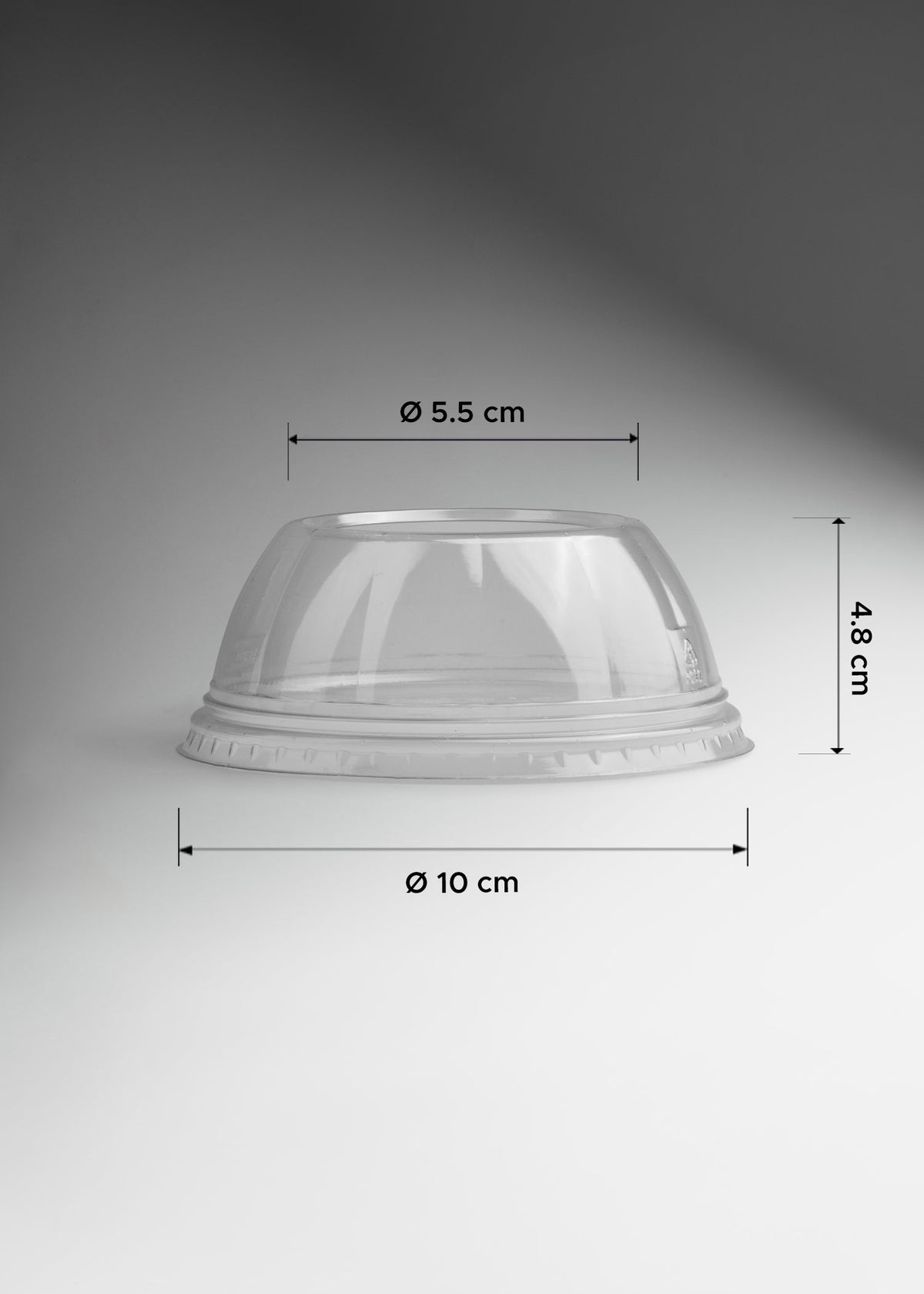 Tapas de plástico PET transparentes Easy Drink para vasos de 9, 12, 16, 20 oz — imagen de producto, vista 8