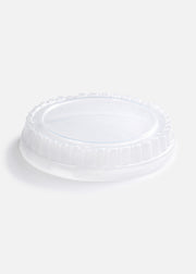 Tapa domo de plástico traslucida para contenedor de 16 oz. Premium — imagen de producto, vista 1