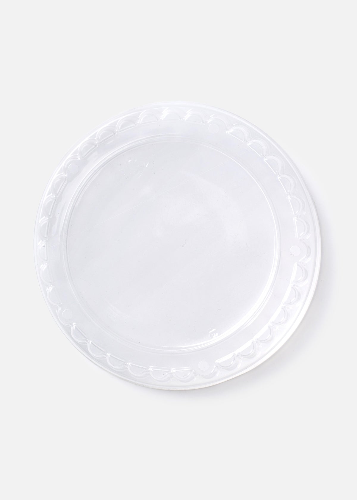 Tapa domo de plástico traslucida para contenedor de 16 oz. Premium — imagen de producto, vista 3